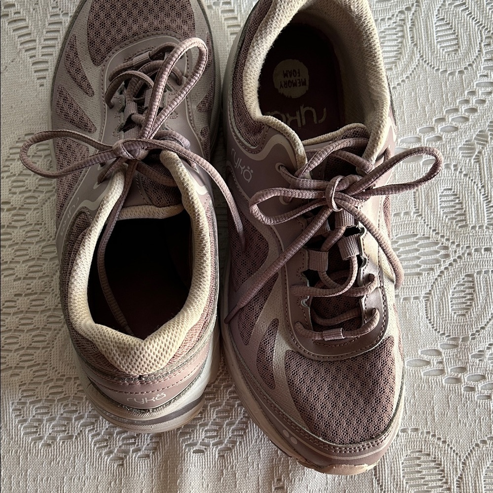Ryka Women's Mauve and Cream Sneakers - Picture 3 of 6